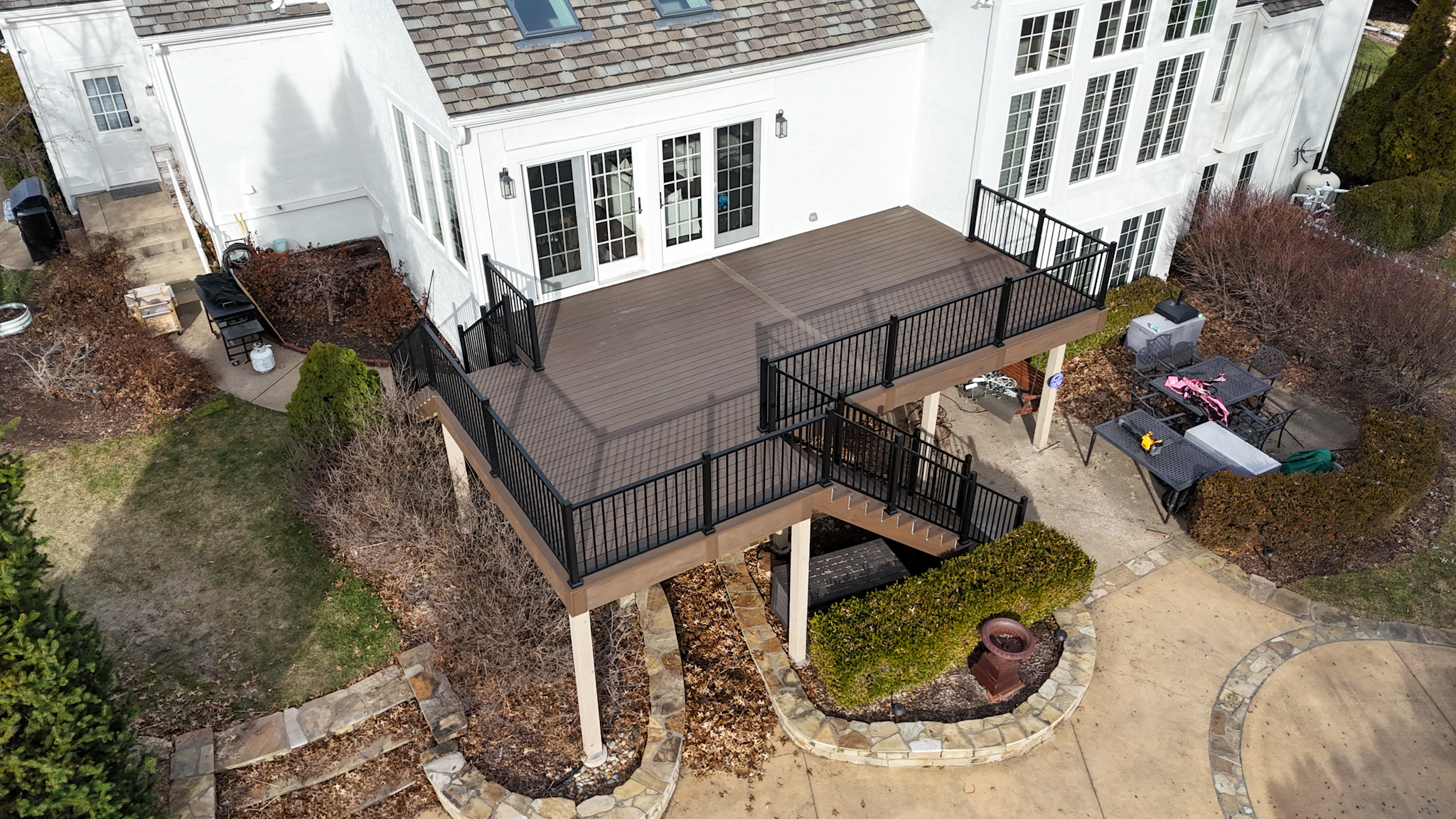 After 2nd Story Composite Deck with Aluminum Railing