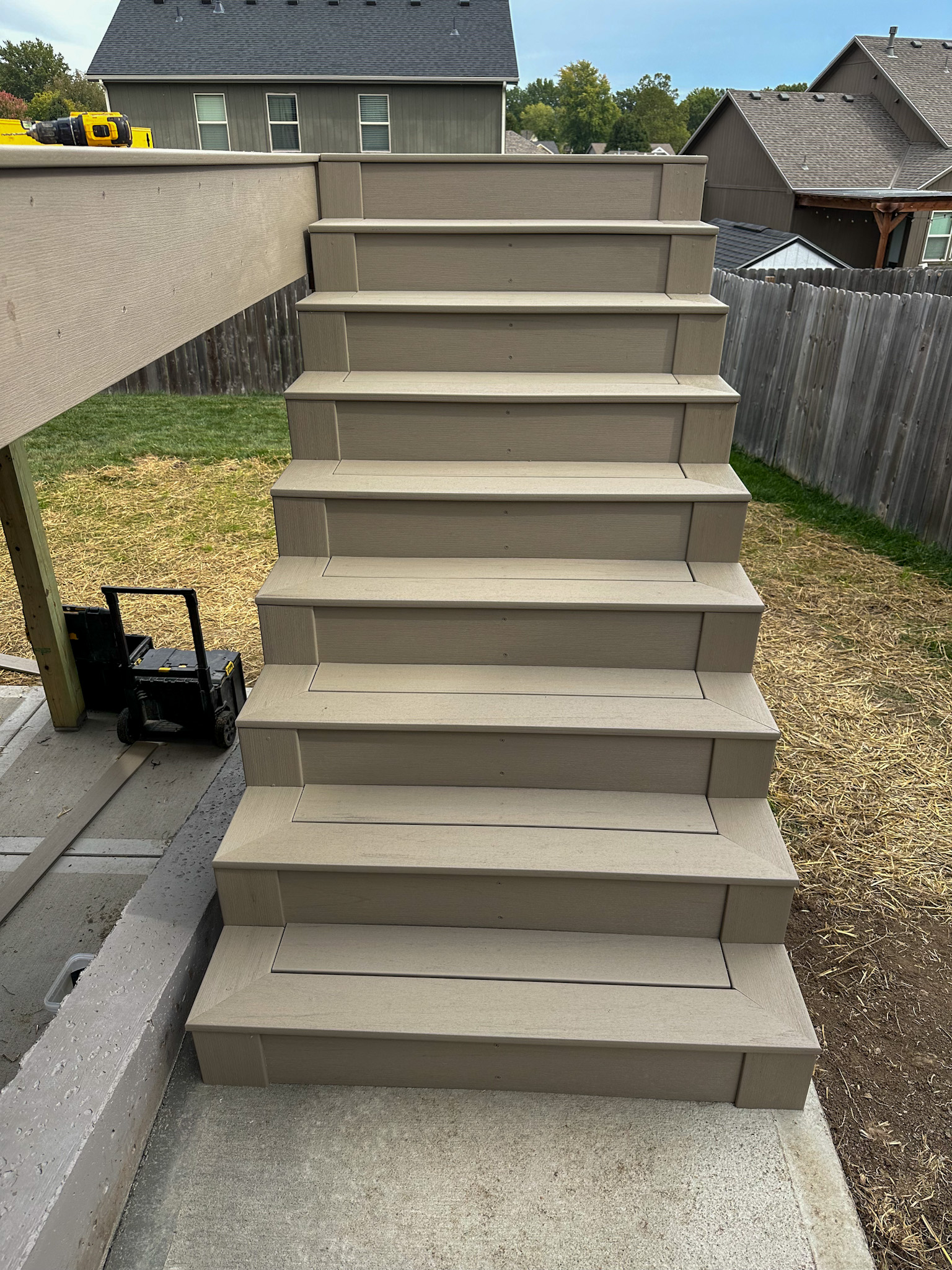 Top Tier Composite Stairs